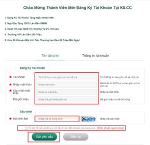 Hướng Dẫn Đăng Ký 2 Hướng dẫn cách đăng ký tài khoản tại k8cc app