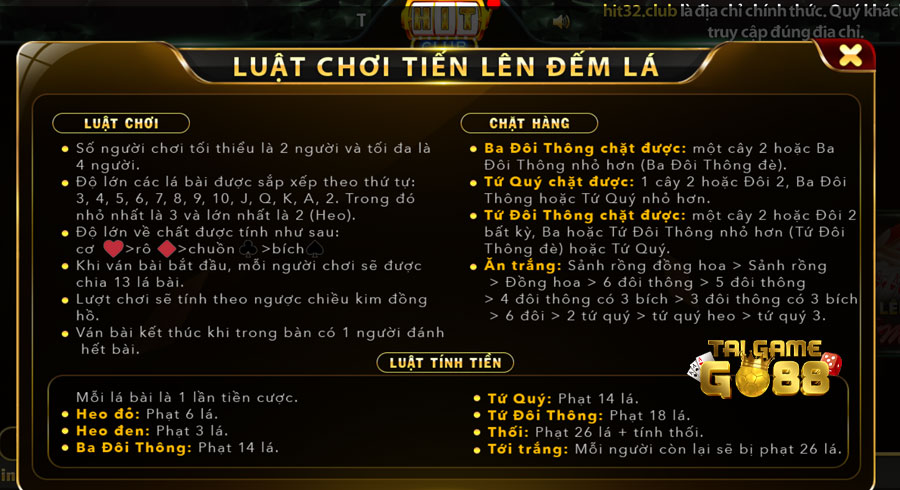 Hướng dẫn chơi Tiến lên đếm lá tại cổng game K8CC 3 Tiến lên đếm lá K8CC