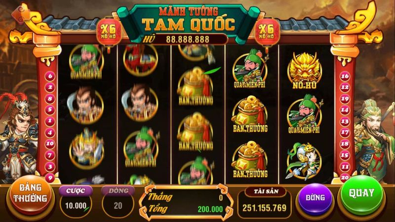 Anh Hùng Tam Quốc APK: Nổ Hũ Tam Quốc Kịch Tính 4 Anh Hùng Tam Quốc APK