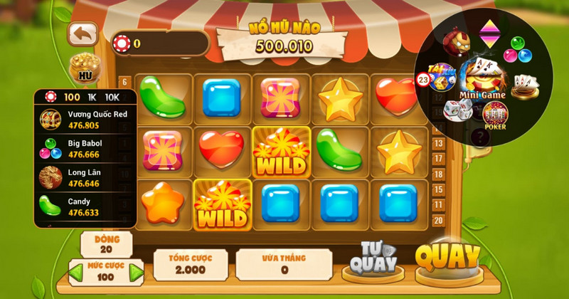 Nổ Hũ Candy: Thế Giới Ngọt Ngào Của Các Slot Game 5 nổ hũ candy